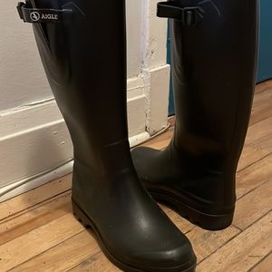 Aigle boyfriend rain boots - size 38